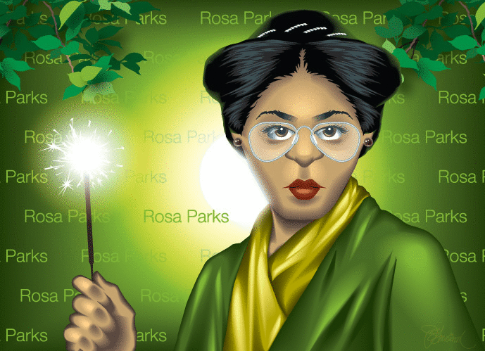 Be a spark for change Rosa Parks.